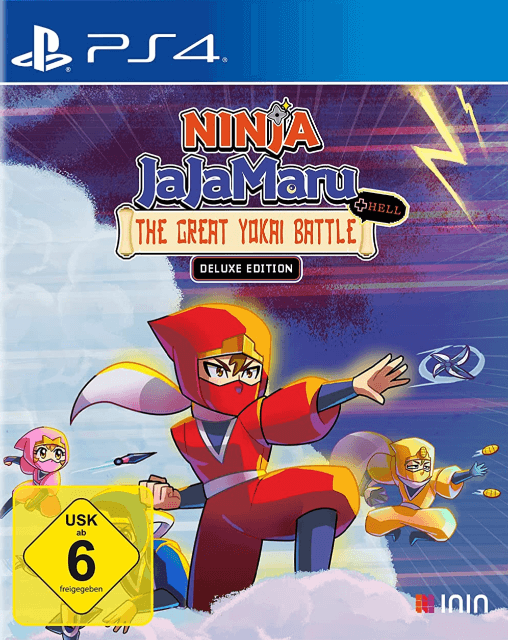 Ninja Jajamaru: The Great Yokai Battle + Hell Deluxe Edition box art for Playstation 4